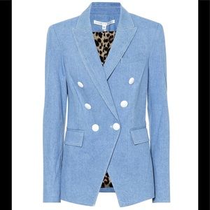 NEW Veronica Beard Denim Double Breasted Blazer 00